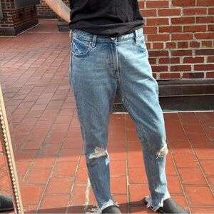 Zoe Karssen Light Blue Relaxed Distressed Jeans